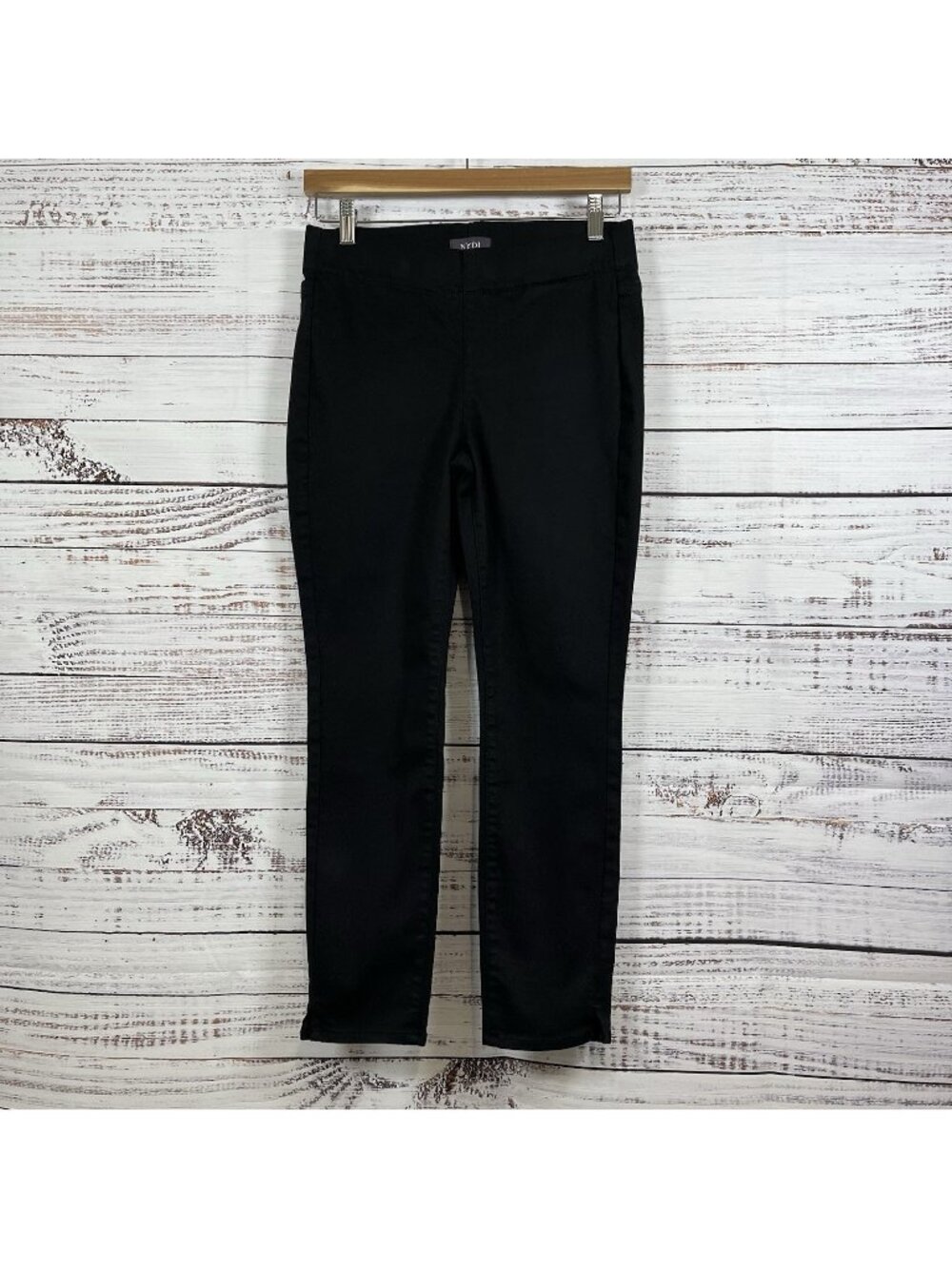 NYDJ Pants Black Pull On Skinny Crop Ankle Denim Pants